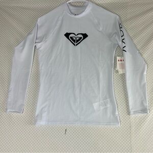Roxy Whole Hearted LS Swim - Bright White - NWT‎ ROXY On The Arm UPF 50+ S/P/CH